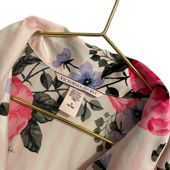 Victoria's Secret Rose Floral Romper Sleepwear Pajamas Pink Size MED - Picture 3 of 6